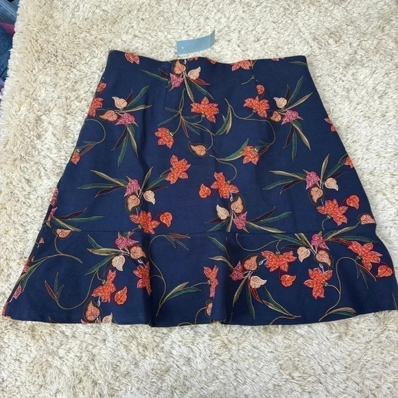 Loft Womens Floral Mini Skirt size XS petite - Picture 5 of 10
